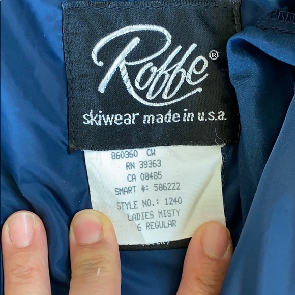 Roffe | Pants & Jumpsuits | Roffe Navy Ski Pants High Waisted Vintage ...